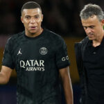 Luis Enrique and Kylian Mbappe