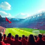 Liverpool match at a stadium with football fans