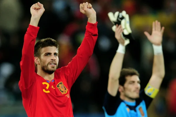 Gerard Pique and Casillas