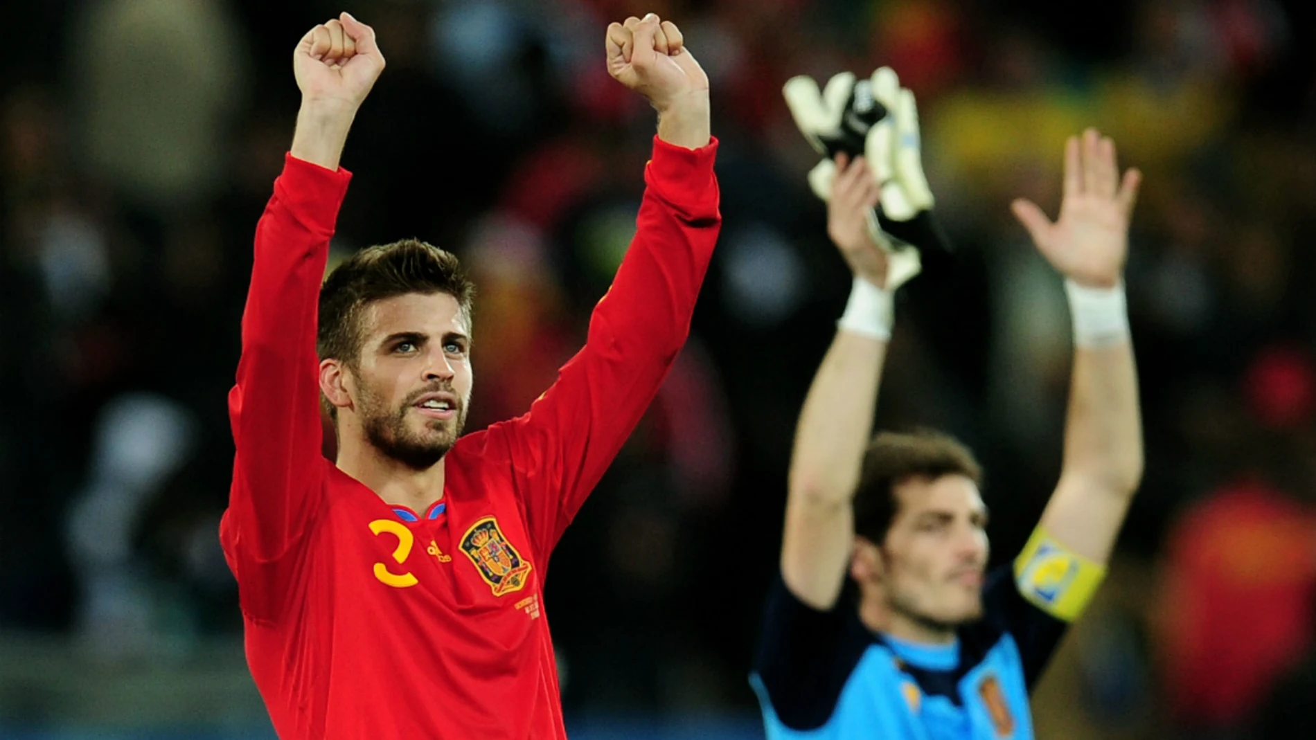 Gerard Pique and Casillas